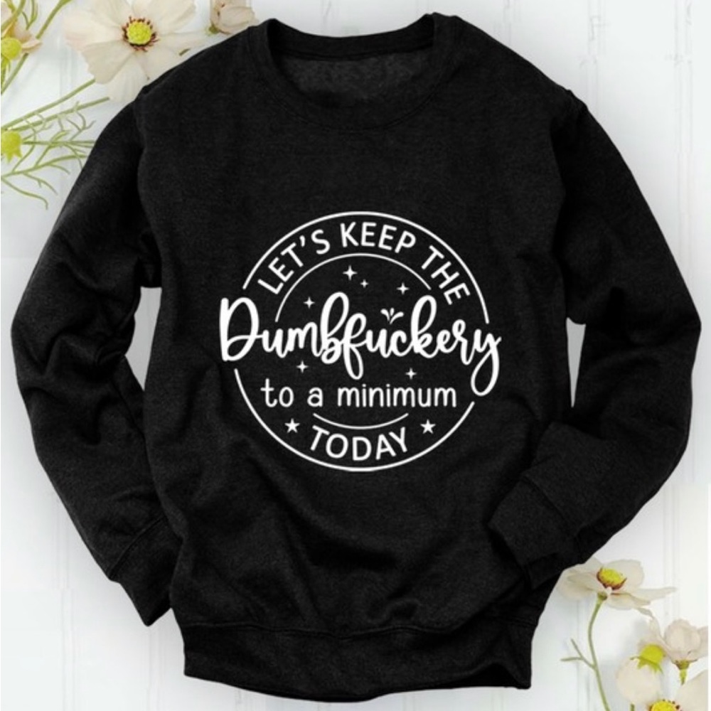 New Black Crewneck Sweatshirt